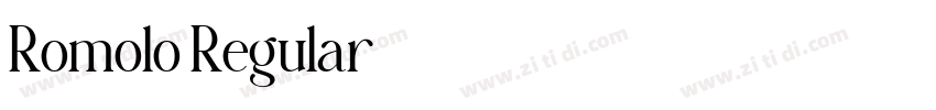 Romolo Regular字体转换 Romolo Regular字体转换